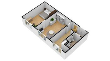 Pronájem bytu 2+1 v družstevním vlastnictví 59 m², Rokycany