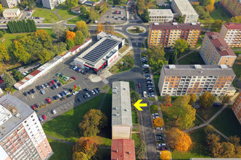 Pohled z dronu - Prodej bytu 2+1 v osobním vlastnictví 55 m², Chodov