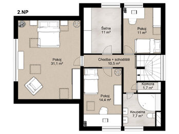 Prodej pozemku 970 m², Zdiby