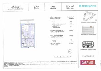 Pronájem bytu 1+kk v osobním vlastnictví 23 m², Plzeň