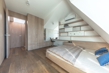 Ložnice s klimatizací - Prodej bytu 2+kk v osobním vlastnictví 80 m², Praha 3 - Žižkov