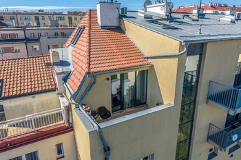 Terasa - Prodej bytu 2+kk v osobním vlastnictví 80 m², Praha 3 - Žižkov