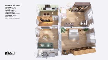 Prodej bytu 3+1 v osobním vlastnictví 72 m², Brno