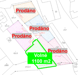 Prodej pozemku 1100 m², Opatov