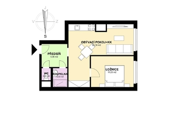 Pronájem bytu 2+kk v osobním vlastnictví 49 m², Praha 9 - Horní Počernice