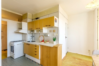 Kuchyň - Prodej bytu 1+1 v osobním vlastnictví 47 m², Praha 10 - Malešice