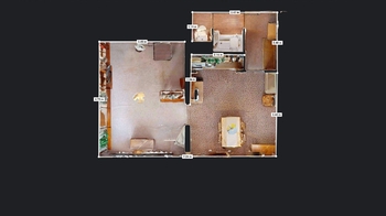 půdorys - Prodej bytu 2+kk v osobním vlastnictví 36 m², Litoměřice