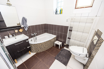 Koupelna s vanou a sprchovým koutem - Pronájem bytu 3+1 v osobním vlastnictví 80 m², Ústí nad Labem