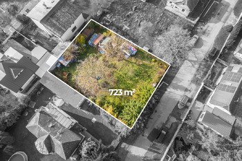 Hranice pozemku - Prodej pozemku 723 m², Praha 9 - Újezd nad Lesy