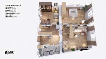 Prodej bytu 3+1 v osobním vlastnictví 74 m², Brno