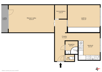 Prodej bytu 2+1 v osobním vlastnictví 58 m², Ostrava