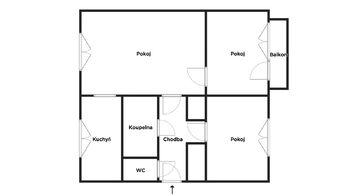 Prodej bytu 3+1 v osobním vlastnictví 69 m², Habartov
