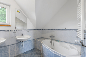 Koupelna v patře - Prodej domu 170 m², Hrejkovice