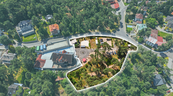 Vyznačení pozemku - Prodej pozemku 3913 m², Doksy