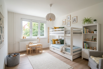 vizualizace dětský pokoj - Pronájem bytu 2+1 v osobním vlastnictví 54 m², Praha 10 - Strašnice