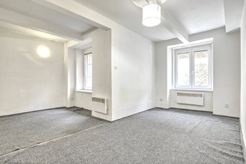 Místnost s kuchyňským koutem - Prodej bytu 2+kk v osobním vlastnictví 57 m², Praha 3 - Žižkov