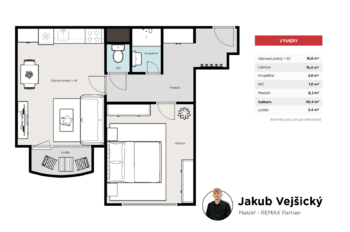 Prodej bytu 2+kk v družstevním vlastnictví 40 m², Vimperk