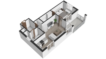 Pronájem bytu 2+kk v družstevním vlastnictví 55 m², Praha 5 - Hlubočepy