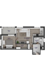 Pronájem bytu 2+kk v družstevním vlastnictví 55 m², Praha 5 - Hlubočepy