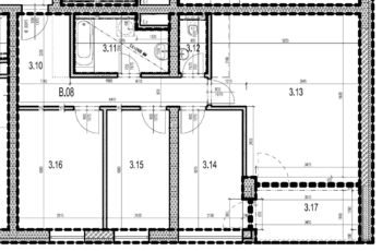 Půdorys - Prodej bytu 4+kk v družstevním vlastnictví 74 m², České Budějovice