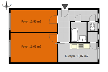 Pronájem bytu 2+1 v osobním vlastnictví 64 m², Nymburk