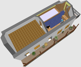Orientační plánek domu - Prodej chaty / chalupy 80 m², Čižice