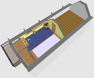 Orientační plánek domu - Prodej chaty / chalupy 80 m², Čižice