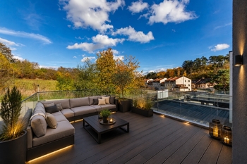 vizualizace terasy - Prodej domu 115 m², Praha 6 - Přední Kopanina