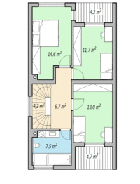 Rodinný dům na klíč, Řícmanice - Prodej domu 123 m², Řícmanice