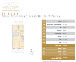 Pronájem bytu 4+kk v osobním vlastnictví 105 m², České Budějovice