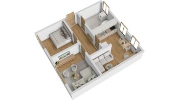 Prodej bytu 3+kk v osobním vlastnictví 57 m², Vikantice