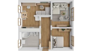 Prodej bytu 3+kk v osobním vlastnictví 57 m², Vikantice