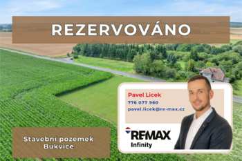 Prodej pozemku 1404 m², Bukvice