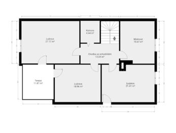 Půdorys - 1 NP - Prodej domu 178 m², Tatce