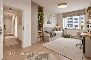 vizualizace dětského pokoje - Prodej bytu 3+kk v družstevním vlastnictví 72 m², Praha 9 - Prosek