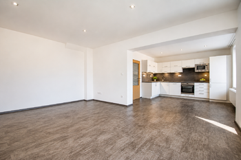 Obývací pokoj - Pronájem bytu 3+kk v osobním vlastnictví 68 m², Velké Poříčí