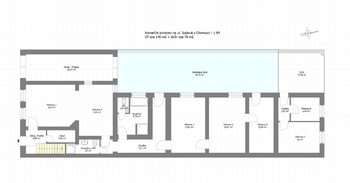 Pronájem kancelářských prostor 140 m², Olomouc