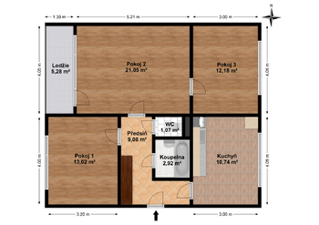 Pronájem bytu 3+1 v osobním vlastnictví 70 m², Liberec