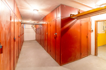 Sklepní kóje se zabezpečeným vstupem  - Prodej bytu 3+1 v družstevním vlastnictví 68 m², Praha 9 - Kyje