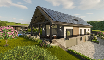 Vizualizace - Prodej pozemku 1992 m², Hředle