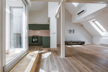 OBÝVACÍ POKOJ + KK - Prodej bytu 3+kk v osobním vlastnictví 144 m², Praha 3 - Žižkov
