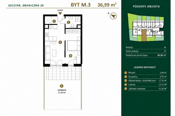 Prodej bytu 2+kk v osobním vlastnictví 37 m², Szczyrk