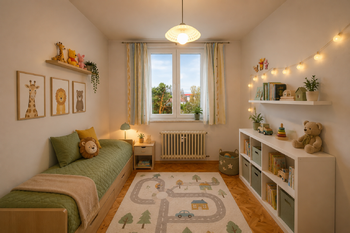 dětský pokoj - Prodej bytu 3+1 v osobním vlastnictví 66 m², České Budějovice