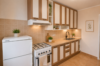 kuchyně - Prodej bytu 3+1 v osobním vlastnictví 66 m², České Budějovice