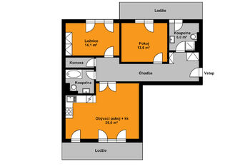 Pronájem bytu 3+kk v osobním vlastnictví 88 m², Poděbrady