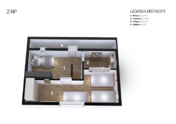 Prodej chaty / chalupy 69 m², Krásné