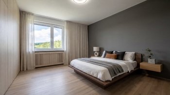 VIZUALIZACE LOŽNICE - Prodej bytu 3+1 v osobním vlastnictví 61 m², Děčín