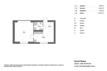 Pronájem bytu 2+kk v osobním vlastnictví 46 m², Ostrava