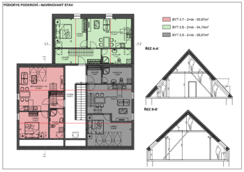 studie podkroví - Prodej nájemního (činžovního) domu 590 m², Kovářská