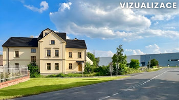 vizualizace - Prodej zemědělského objektu 1305 m², Hostomice 